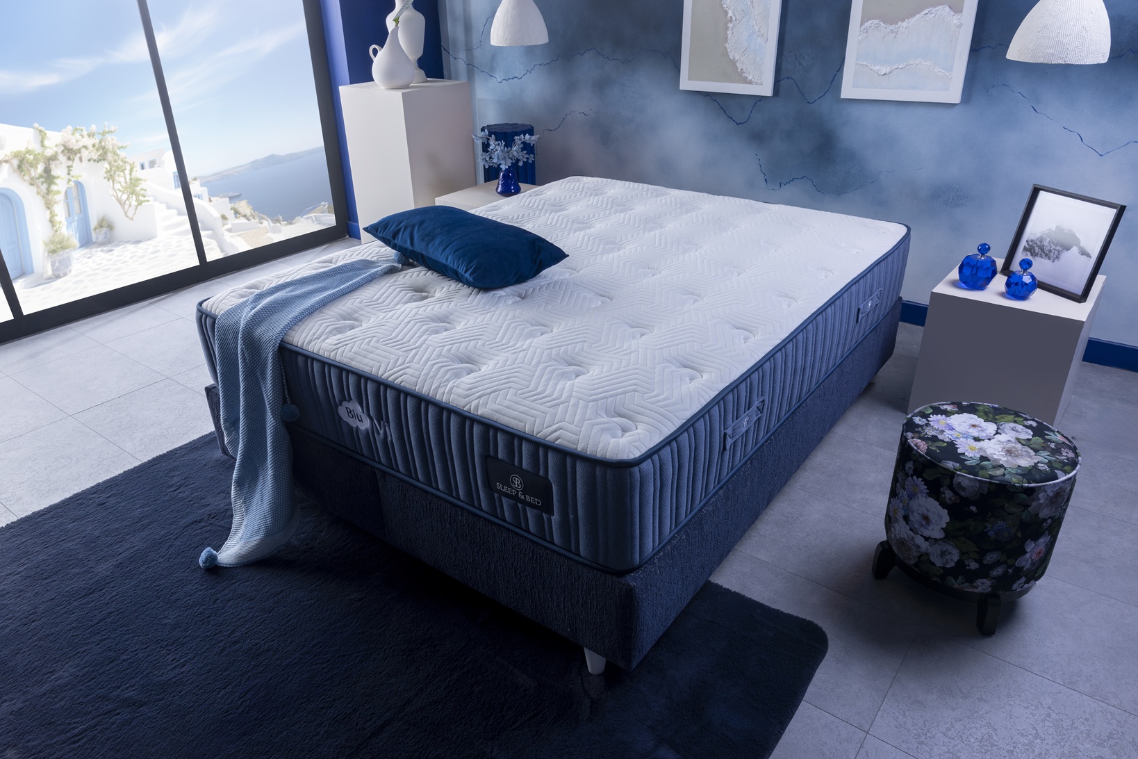 BluVi – Saltea Premium 27 cm, Pocket Spring 7 Zone