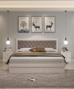 Alternative view of Pat Bello 160x200 cu tablie tapitata + spatiu depozitare