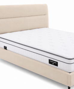 Pat tapitat Linea Premium – 160x200 - Eleganță modernă, construcție solidă și finisaje premium