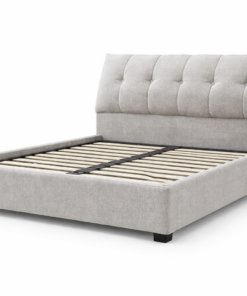 Pat tapitat Monaco 160x200, Gri– Eleganță premium și confort modern
