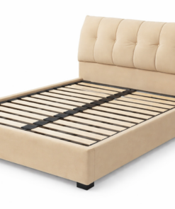 Pat tapitat Monaco 160x200, bej – Eleganță premium și confort modern