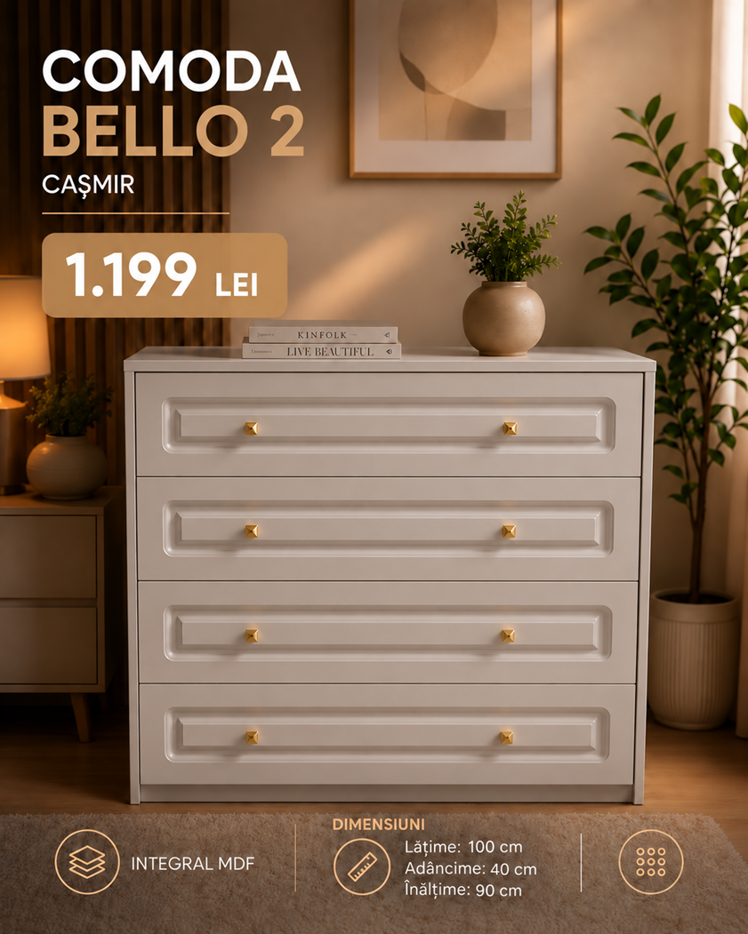 Comoda Bello 2 casmir- integral MDF